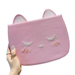 MoogukadaniPadA16��11����2025/iPad10��10����10.9�C���`�p�̃P�[�X�����蒠�^�l�R�L���킢��PU���U�[�L�������������q���L�b�Y�X�^���h�I�[�g�X���[�v�[�s���N