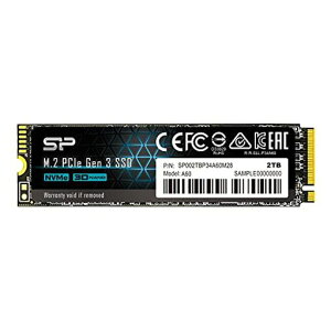 SPSiliconPower�V���R���p���[SSD2TB3DNANDM.22280PCIe3.0x4NVMe1.3P34A60�V���[�Y5�N�ۏ�SP002TBP34A60M28