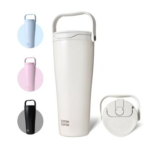 BOTTLE BOTTLE ���� 950ml �X�g���[�t�� �^���u���[ �n���h���t�� �^��f�M ��d�\�� �ۗ�ۉ� ��e�� �L�� �t���b�v�� �h�o�L���b�v �R��h�~ �X�e�����X�� BPA�t���[ �}�C�{�g�� �ʋ� �I�t�B�X�c