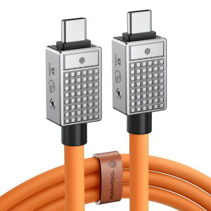 Yottamaster USB Type-C �P�[�u��(0.5m) 240W PD�}���[�d�Ή� 20Gbps�����f�[�^�]�� 8K@60Hz�r�f�I�f�B�X�v���C���T�|�[�g MacBook Pro iPad Pro Galaxy S22 A10�ɓK��
