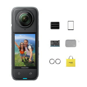 Insta360 X4-8K�h��360�x�J�����A4K�L�p����A�����Ȃ����B��_���ʁA���E�������Y�K�[�h�A135���̘A���B�e�\�ȃo�b�e���[�AAI�ҏW�A��u���␳�A�X�|�[�c/���s/�A�E�g�h�A���� - �L�b�g