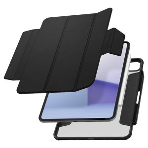 Spigen iPad Pro 11�C���` M5/M4 (2025/2024) �P�[�X �X���� �y�� �ϏՌ� �C�菝�h�~ �ߔM�h�~ �ی�J�o�[ �G�A�E�X�L���E�v�� ACS07762 (�u���b�N)