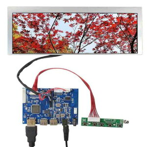 VSDISPLAY 9.1�C���` �𑜓x 822x260 �t�� �f�B�X�v���C LQ091B1LW01 HD USB LCD �R���g���[���[ 360�x��ʉ�]�x��