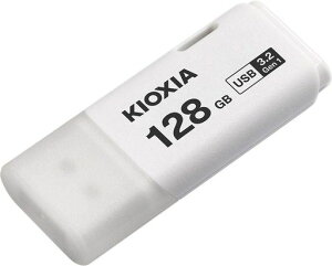 128GB USB������ USB3.2 Gen1 KIOXIA �L�I�N�V�A TransMemory U301 �L���b�v�� �z���C�g �C�O���e�[�� LU301W128GG4