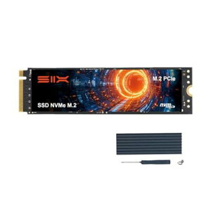 SIX NVMe M.2 SSD 1TB PCIe Gen4x4,PS5�������[�g���Ή�/�q�[�g�V���N�t �ő�Ǎ�7350MB/s M.2 2280 �f�X�N�g�b�v/�m�[�gPC�p �Q�[�~���OSSD