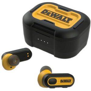 DEWALT Heavy Duty True Wireless Ear Buds, Bluetooth Headphones with Type C Charging Case Included, Over 30 Hours of Battery