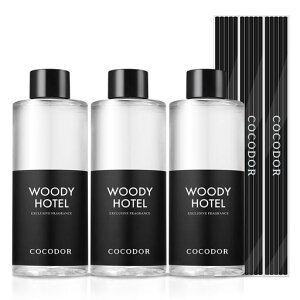 COCODOR �R�R�h�[�� �f�B�t���[�U�[ �E�b�f�B�z�e�� (Woody Hotel)200ml 3�Z�b�g ���[�h�f�B�t���[�U�[ �X�e�B�b�N�t�� ���t�B�� ���[���t���O�����X �F���� �A���}�f�B�t���[�U�[ ���[���t���c