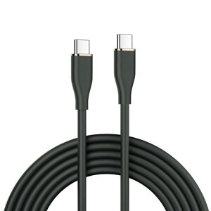 CY �J���t�� USB-C 480Mbps �^�C�vC �I�X-�I�X �P�[�u�� ���\�t�g ������ 65W �n�C�p�[�X�[�p�[�t���L�V�u���R�[�h (�u���b�N 200cm)