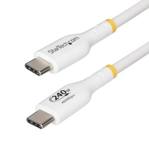 StarTech.com USB-C�[�d�P�[�u��/1m/USB 2.0/240W/Power Delivery 3.1 EPR/USB-IF�F�ؕi/�I�X�E�I�X/�z���C�g/PD�Ή� Type-C �f�[�^�]�� �}�� �����[�d�R�[�h USB2EPR1MW