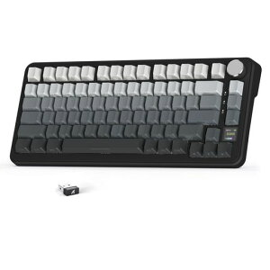ATTACK SHARK X85Pro �Q�[�~���O���J�j�J���L�[�{�[�h �u���[�x���[�X�C�b�` �K�X�P�b�g�}�E���g ���j�A 3�ڑ����[�h(����)