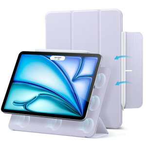 ESR iPad Air 11�C���` �P�[�X M4/M3/M2(2026/2025/2024)iPad Air ��5/4����(2022/2020)iPad Pro 11�C���`(2018)�Ή� �}�O�l�b�g�z�� �O�܂�X�^���h �X�����݌v Pencil