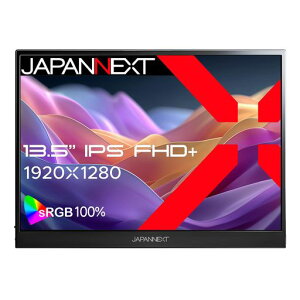 JAPANNEXT 13.5�C���` IPS�p�l������ �t��HD+(1920x1280)�𑜓x ���o�C�����j�^�[ JN-MD-IPS135FP miniHDMI USB Type-C sRGB:100% �A�X�y�N�g�� 3:2 �X�}�[�g�P�[�X�t���y2�N�ۏ؁z