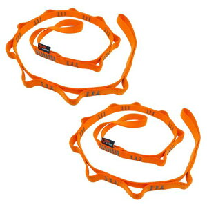 GM CLIMBING 22kN CE UIAA�F�� 16mm �i�C�����f�C�W�[�`�F�[�� �X�����O 120cm �G�C�h�N���C�~���O ���b�y�� �󒆃��K �n�����b�N �X�����O �X�g���b�v�x���g 2�{�Z�b�g