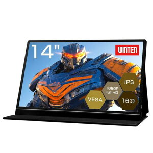 WINTEN ���o�C�����j�^�[ 14�C���` �Q�[�~���O���j�^�[ �f�B�X�v���C �O�t�����j�^�[ 1080P FullHD �y�� ���^ �m���O���A(�����) IPS�p�l�� �J�o�[�t �X�s�[�J�[����
