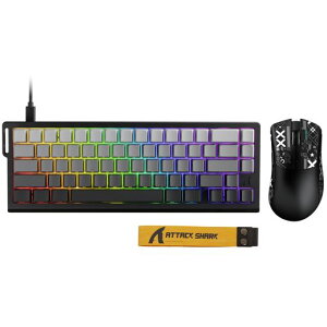 ATTACK SHARK X68HE ���s�b�g�g���K�[ �Q�[�~���O�L�[�{�[�h�Z�b�g RT0.01mm 8K�|�[�����O���[�g ���C�X�C�b�`