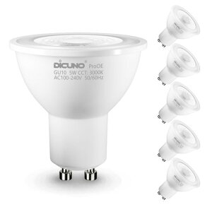 �y�����F��Ra98�zDiCUNO LED�d�� GU10���� �X�|�b�g���C�g 40W�`�n���Q������ �d���F 5W 400lm 3000K �L�p 6��