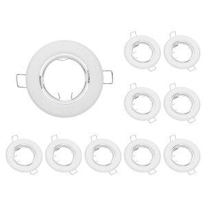 PATIKIL LED�_�E�����C�g���[���AMR16 GU10�d���p�������C�g�z���_�[�ی^�ʐ^���� �V�[�����O�X�|�b�g���C�g��t�ʐ^���� 10�Z�b�g�A�z���C�g�A���~����