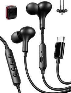 �^�C�vc �C���z�� �L�� �}�C�N�t���ϐ��C���z�� �Ή�iPhone 16 15 Pro Max Plus iPad Galaxy S24 Ultra S23 FE Pixel 9 8a 7�Ȃǋ@��,�J�^���^ �L�� USB Type C �C���t�H��