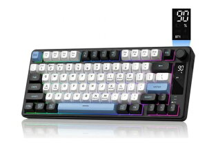 Womier DK75 �Q�[�~���O�L�[�{�[�h ���C�����X 75%���C�A�E�g �g���C���[�h(�L��/BT/2.4GHz)���@�\�m�u�A�f�B�X�v���C�t��