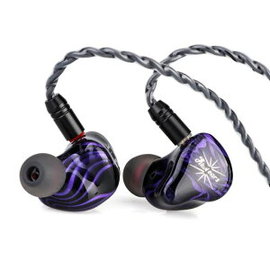 Linsoul Kiwi Ears Quartet 2DD+2BA �n�C�u���b�h�^ �L�� HiFi �C���z�� �l�ԍH�w�Ɋ�Â��Đ݌v ���P�[�u���\ 3.5mm �X�e���I�v���O 0.78mm 2pin �R�l�N�^ �o�����X�ȉ��� �X�^�W�I �y����K