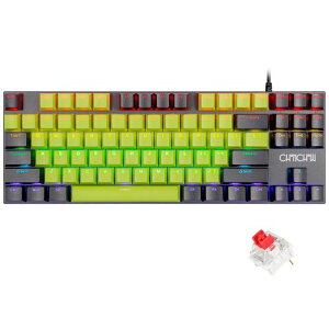 CHONCHOW �Q�[�~���O�L�[�{�[�h �Ԏ� �A���`�S�[�X�g�L�[ usb�L�� ���J�j�J���L�[�{�[�h 87�L�[ �S�L�[�h�Փ� �o�b�N���C�g�t��