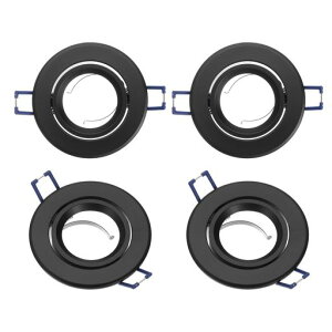 PATIKIL LED �_�E�����C�g �t ���[�� �[�� 4�Z�b�g MR16 GU10 �d�� �Ή� ���ߍ��ݎ� ���C�g �z���_�[ �ی^ �t ���[�� �V�[�����O �X�|�b�g���C�g ���t�� �t ���[�� �� �A���~�j�E������