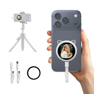 MAGEX M2 ���B�胂�j�^�[ 2.1�C���` AMOLED �L���ڑ� �x���[�� MagSafe�Ή� �X�}�z���j�^�[ �[�d�s�v �����^ 30g �y�� iPhone/Android�Ή� Vlog�ETikTok�B�e�E���C�u�z�M�ɍœK �z���C�g