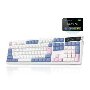 EPOMAKER TH108 PRO ���{��z�� �t���T�C�Y���C�����X�Q�[�~���O�L�[�{�[�h �e���L�[�t�� 2.4GHz/USB/BT5.0