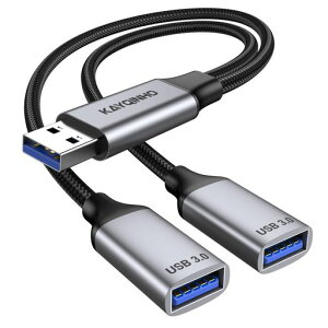KAYQINHO USB 3.0�����1��2�o�AUSB�����Y�P�[�u���AUSB�I�X����2���X�P�[�u���APC�A�^�u���b�g�A�m�[�g�p�\�R���AMacBook�A�L�[�{�[�h�APS 4�APS 5�A�}�E�X�A�t���b�V���������f�B�X�N�ALED�Ȃǁc