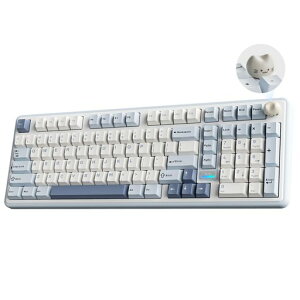 YUNZII B98 PRO QMK/VIA ���C�����X ���J�j�J�� �Q�[�~���O�L�[�{�[�h �e���L�[�t�� 96%���C�A�E�g�����L�m�u�t�� BT/2.4G/USB-C�ڑ� �����ς݃X�C�b�` �z�b�g�X���b�v�Ή� �J�X�^���K�X�P�b�g RGB�c