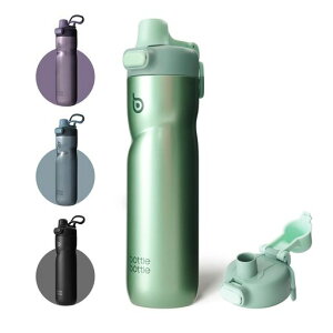 BOTTLE BOTTLE ���� 700ml �X�e�����X �T�C�N���{�g�� �ۗ�ۉ� ��d�\�� �^��f�M ���]�ԗp �X�|�[�c�{�g�� �T�C�N�����O �A�E�g�h�A ������ �����^�� ��e�� �L�� �􂢂₷�� �O���[��