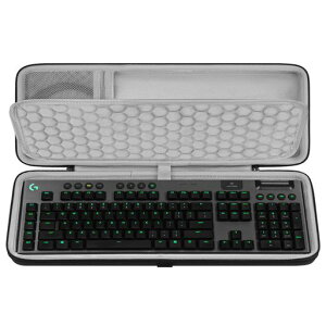 Geekria �t���T�C�Y�L�[�{�[�h �n�[�h�V�F���P�[�X ���W�N�[�� Logicool G915 / G915 X�ƌ݊������� �g���x���L�������O�o�b�O 108���L�[�{�[�h�ɓK�p (�_�[�N�O���[)