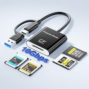 CFexpress �^�C�vA �J�[�h���[�_�[ ,SD�J�[�h���[�_�[,2-IN-1 Type-C & USB-A �J�[�h���[�_�[ USB 3.2 (Gen 2) 10Gbps�������]�� �A���~���� ���M���D��� �������[�J�[�h���[�_�[ 2TB �ő�