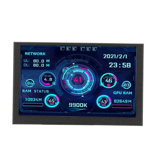 5 �C���` IPS �R���s���[�^�[ �f�[�^ ���j�^�[�A�~�j USB �^�C�v C AIDA64 PC ���x���j�^�[�APC CPU RAM HDD �f�[�^�\����ʁA�Z���T�[ �p�l�� �f�B�X�v���C