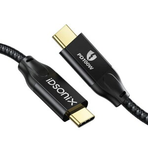 USB Type-C �P�[�u��0.5m iDsonix100W PD�}���[�d USB3.2 Gen2x2 �^�C�vc �P�[�u��20Gbps�����f�[�^�]�� 4K@60Hz�f���o��E-marker�`�b�v���� MacBook/MacBook Pro/iPad