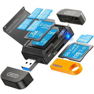 JOOPSHEE SD�J�[�h���[�_�[ USB C�A�����f���A���X���b�g USB 3.0 �^�C�vC - Micro SD�J�[�h�A�_�v�^�[ MicroSD SDHC SDXC�p PC �R���s���[�^�[ MacBook ���b�v�g�b�v Pad Phone