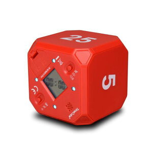 TimeCube Plus �v���Z�b�g �^�C�}�[ LED���C�g4��/�A���[���t�� ���Ԃ̊Ǘ��p �J�E���g�_�E���ݒ� (���b�h - 5�� 10�� 20�� 25��)