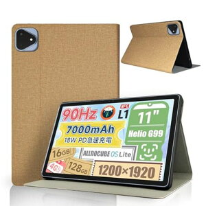 ALLDOCUBE iPlay60 Pro �^�u���b�g 11�C���` �p �P�[�X YAJOJO �p�x���� �X�^���h ���^ �y�� �C�菝�h�~ �S�ʕی�^ �X�^���h�@�\�t�� �n�[�h�J�o�[ (�S�[���h)