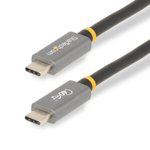 StarTech.com USB�P�[�u��/USB4(40 Gbps)/1m/Type-C - Type-C/�I�X ? �I�X/8K60Hz/100W Power Delivery/USB-IF�F��/DP Alt���[�h/Thunderbolt 4/3/USB