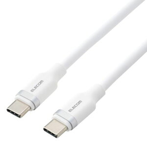 �G���R�� USB Type-C to USB Type-C�P�[�u�� 1m ���A�V���R�� ���܂Ȃ� �}�V���}���P�[�u�� USB Power Delivery�Ή� �ő�60W �z���C�g MPA-CCECFS10WH