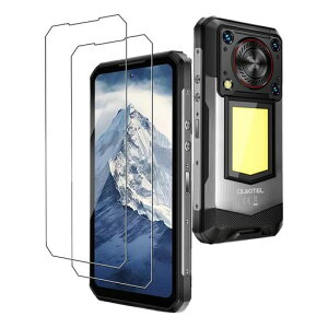 For Oukitel WP56 �K���X�t�B���� Oukitel WP56 �t�B���� 2���Z�b�g �d�x9H �����K���X �t���ی�t�B���� 2.5D �����ߗ� ��U�h�~ �C�A�[�� ����h�~ �����z�� �\��t���ȒP