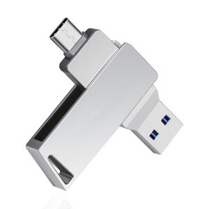USB������ 64GB 2in1 �����f�[�^�]�� �O�t���������[ USB3.0&Type-C���Ή� 360�x��] ������ �h�� �y�� �g�ѕ֗� �e�ʕs������