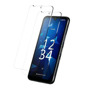 �y2 ���Z�b�g�zFOR Digno SX5 KC-S306 �p�̃K���X�t�B���� �S�ʕی� �d�x9H �ϋv�� �����ߗ� �t�� FOR Digno SX5 KC-S306 �p�̉t���ی�t�B���� �ϏՌ� �C�A�Ȃ� �w��h�~ ��U�h�~ �������� �����z��