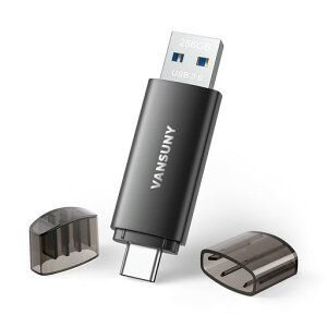 Vansuny USB������ 256GB �^�C�vC �ő�Ǎ�110MB/�b 2in1 OTG USB3.0 + Type C
