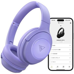 DOQAUS(�h�J�A�X) ���C�����X�w�b�h�z�� Bluetooth5.3 �ő�70���ԘA���Đ� 3EQ���[�h �L���������p AAC�Ή� �}���`�|�C���g ���^ �}�C�N���� �I�[�o�[�C���[ PC�E�X�}�z�E�E�H�[�N�}���Ή� �y�ʁc