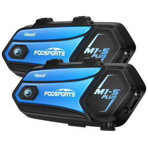 FODSPORTS �o�C�N �C���J�� M1-S Plus �C���J�� 10�l�����ʘb �A���g�p20���� �����^�b�`�S���ڑ� ����HD���� ���y���L �ʐM�������A ���j�o�[�T���ڑ� FM���W�I���� �����݊��� ����3�i�K���� Blu�c
