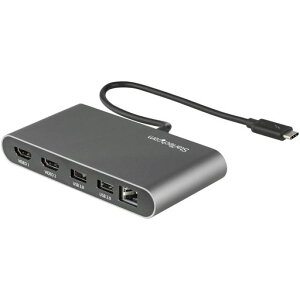 StarTech.comThunderblot3�n�u�T���_�[�{���g3�~�j�h�b�N�f���A��4K/60HzHDMI/2�|�[�gUSB-A�n�u(3.2/2.0)/�M�K�r�b�g�L��LAN�|�[�g/�{�̈�̌^28cm�P�[�u��TB3�~�j�h�b�L���O�X�e�[�V����