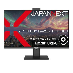 JAPANNEXT 23.8�C���` IPS�p�l������ �t��HD(1920x1080)�𑜓x �t�����j�^�[ JN-IPS238F-CMS HDMI VGA sRGB:100% Web�J����/�}�C�N���� �y2�N�ۏ؁z