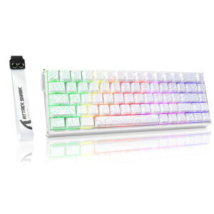 ATTACK SHARK X68MAX HE ���s�b�h�g���K�[ �L�[�{�[�h USB-C�L�� 8000Hz�|�[�����O���[�g �R���^�[�z���C�g