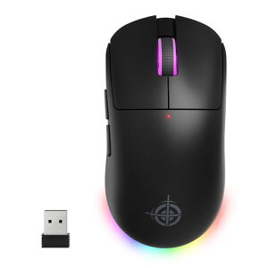 ATTACK SHARK G6�Q�[�~���O�}�E�X ���y�� �O�̐ڑ����[�h ���C�����X/Bluetooth/USB PAWW3311�Z���T�[ 24000DPI���߉\ RGB�}�E�X ���C�g���߉\ �ő�����x35G �܂̃{�^��